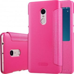 Чохол книжка з віконцем Nillkin SP-LC HM для смартфонів Xiaomi Redmi Note 4 Red